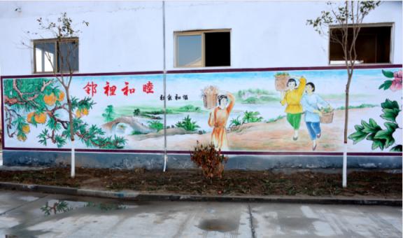 大关乡镇文化墙 乡风文明焕发新活力